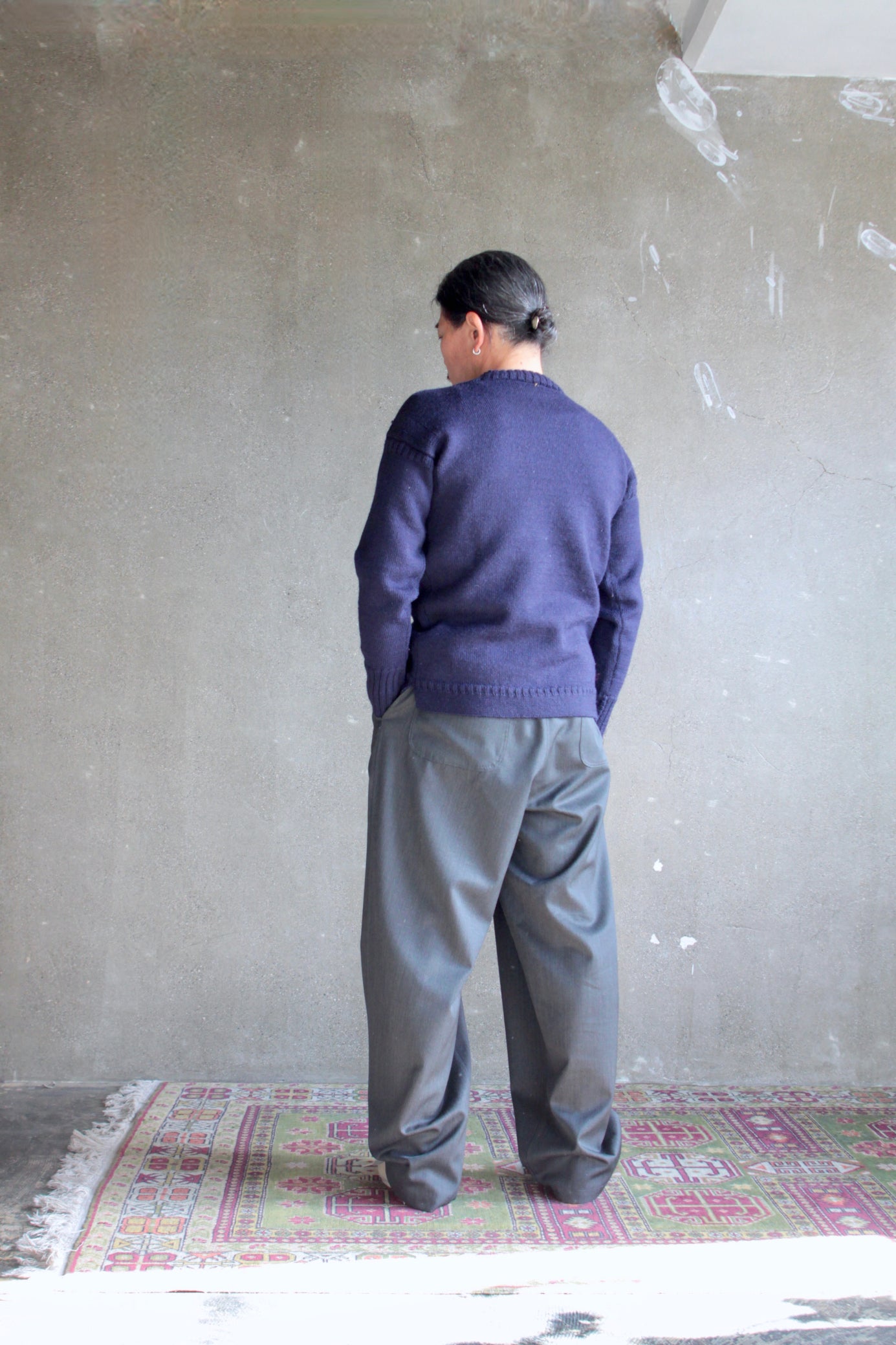 awasa / Wool gabardine "day off" trousers