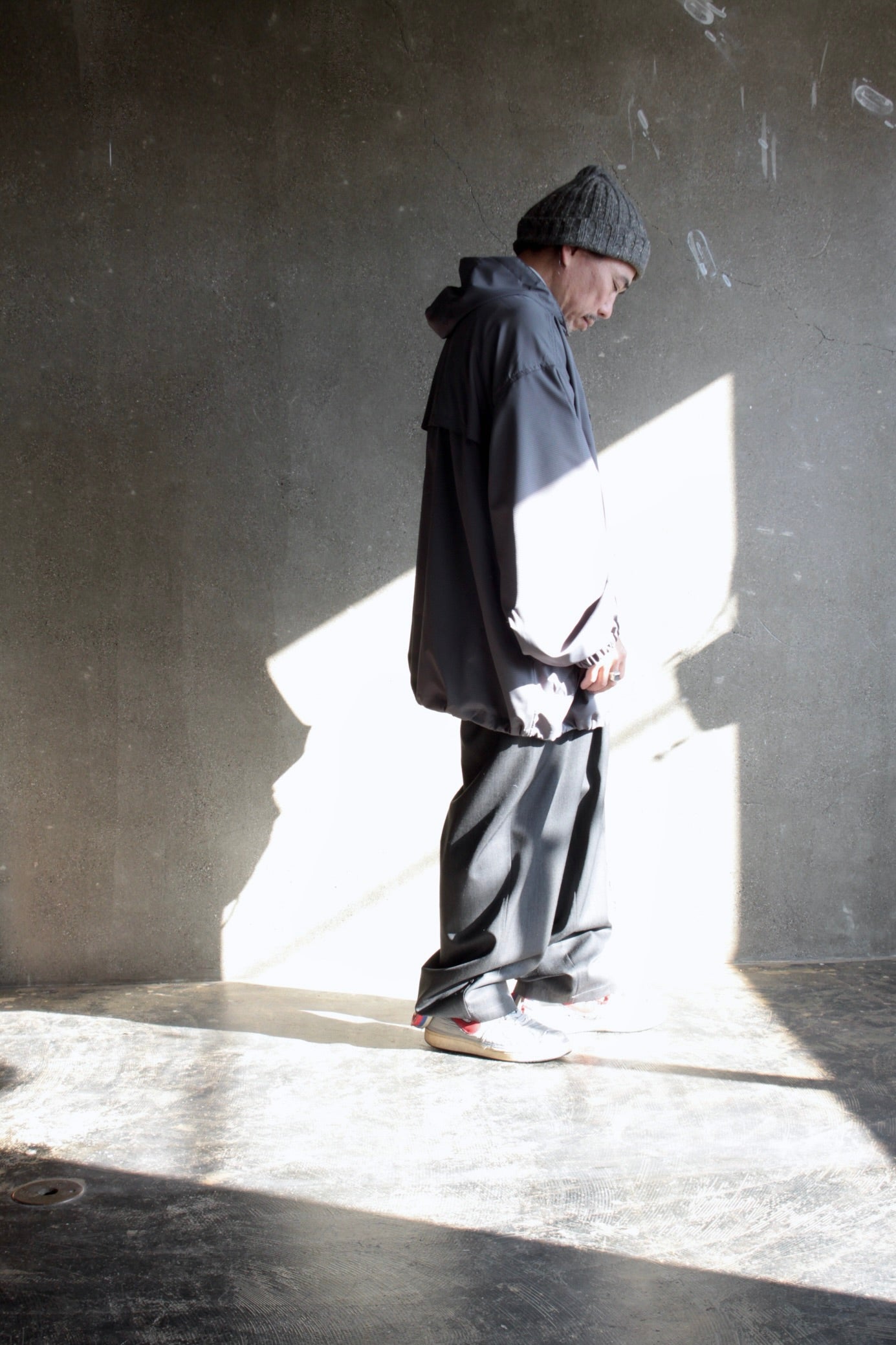 Squeezed Design / RIPSTOP SWEAT LINED ANORAK