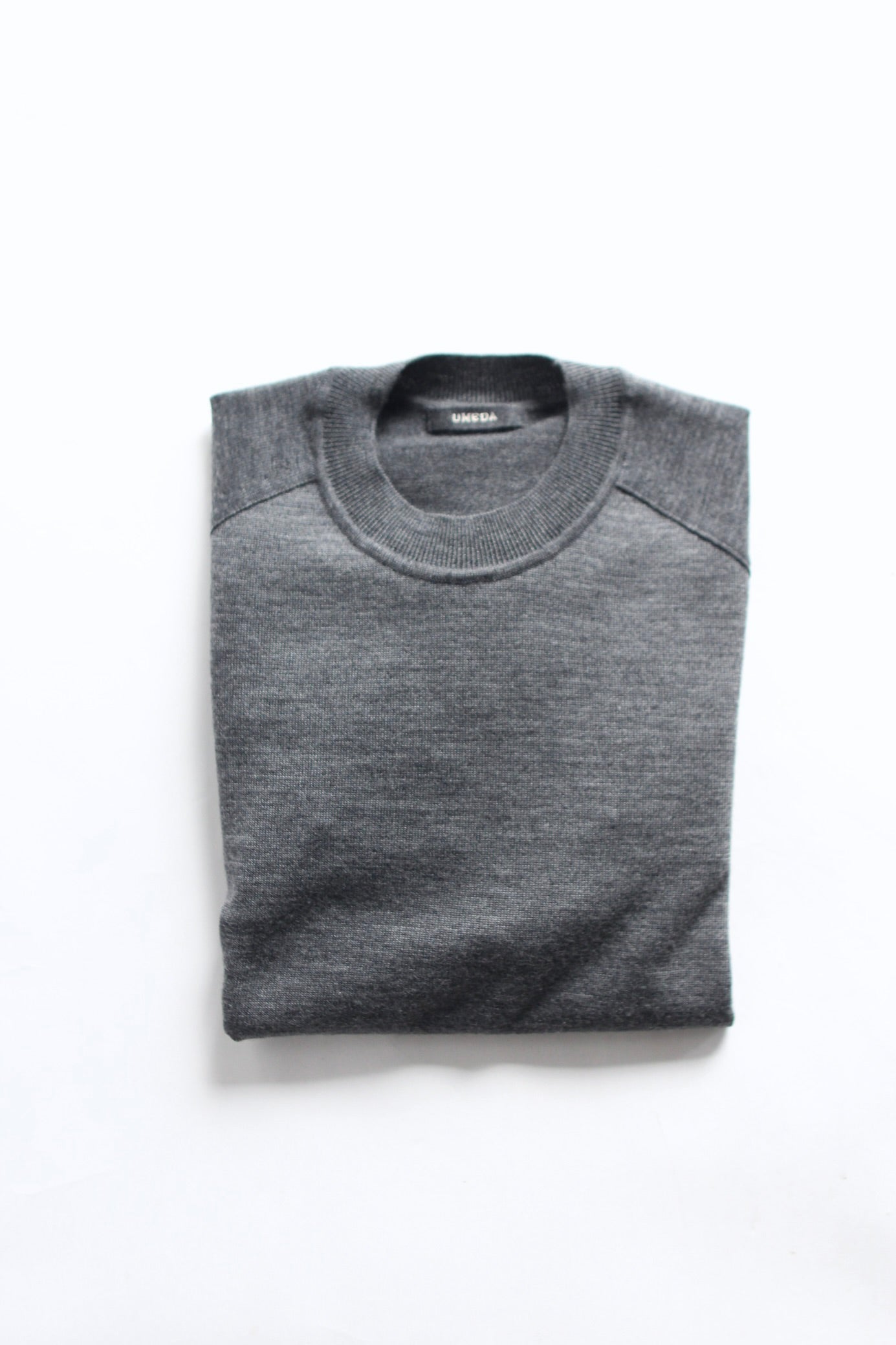 UMEDA / 12GG WOOL CREW NECK PULLOVER