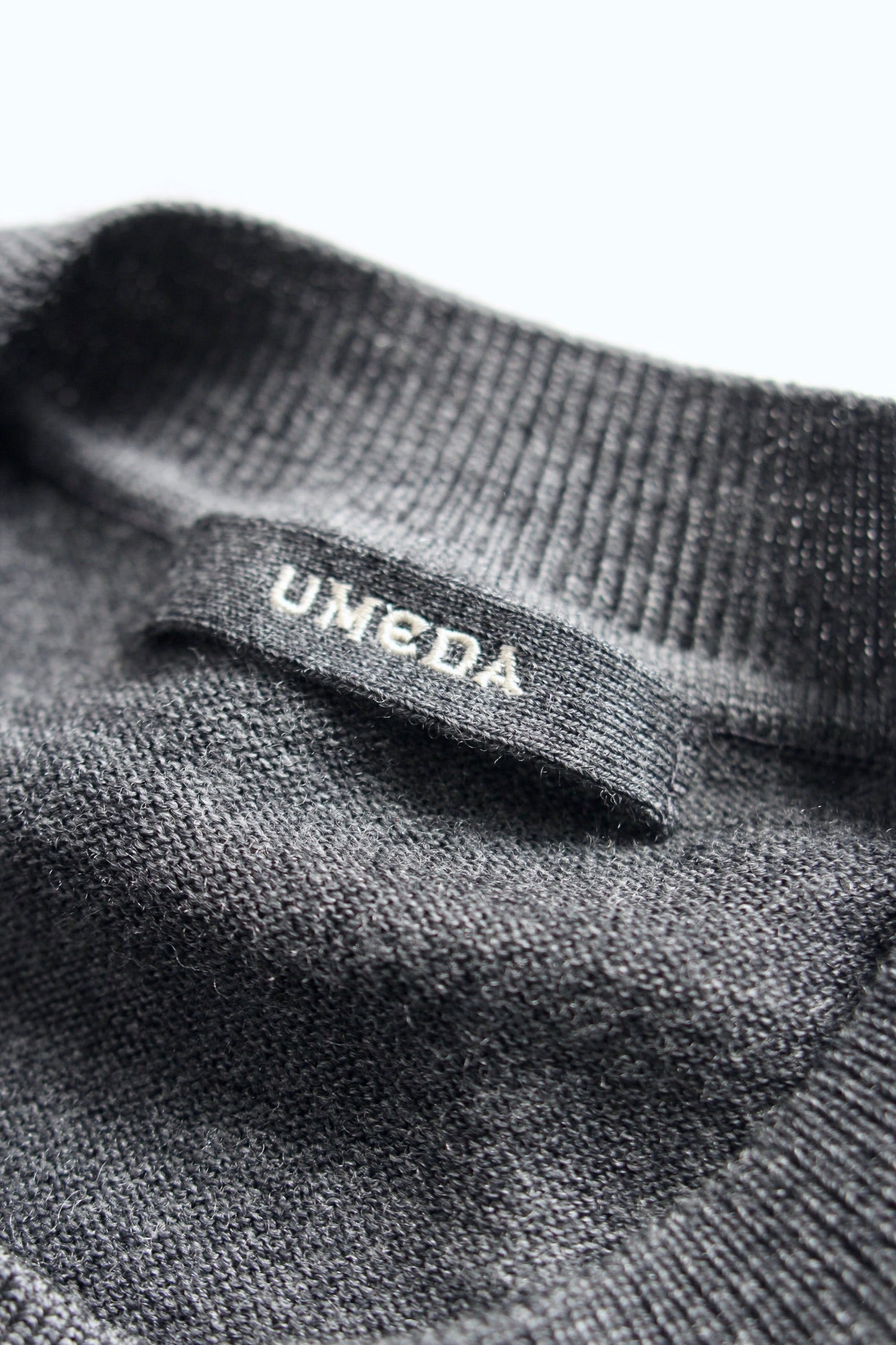 UMEDA / 12GG WOOL CREW NECK PULLOVER