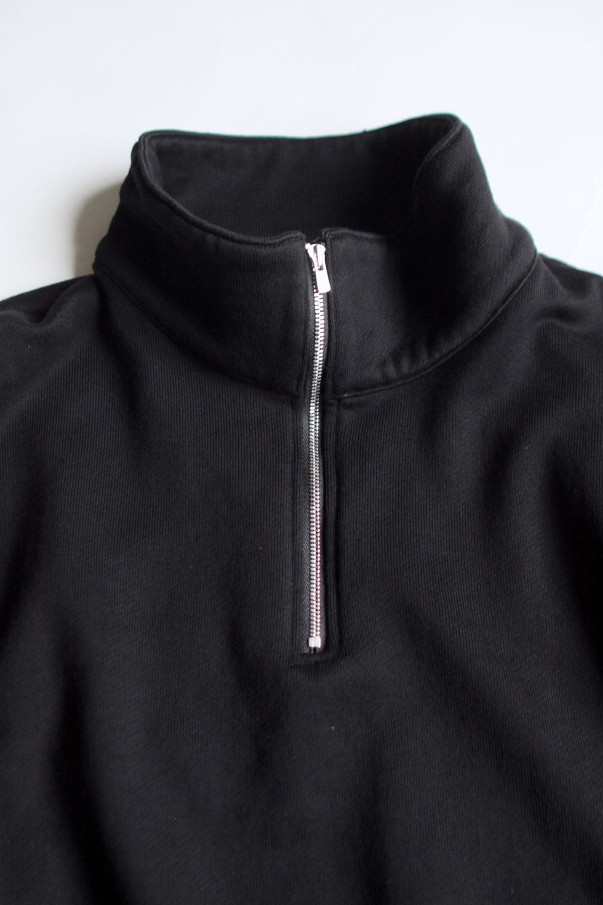 awasa /supima aging cotton half zip sweat