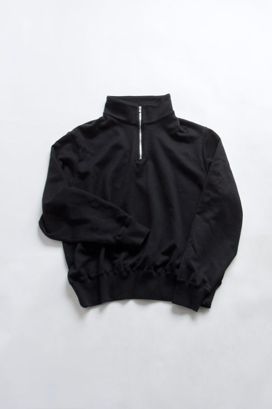 awasa /supima aging cotton half zip sweat