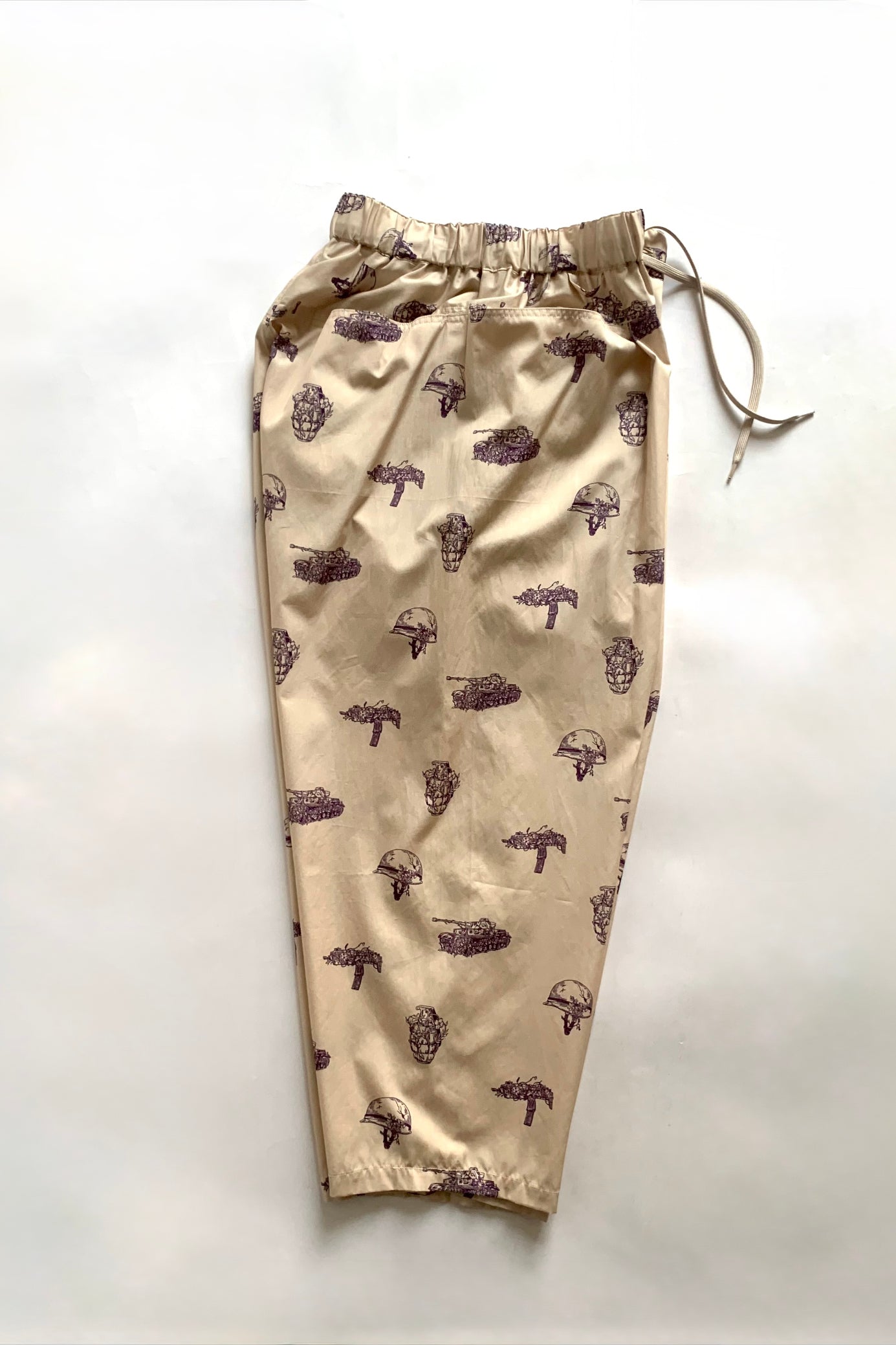 roundabout /Patterned Big Ballon Pants