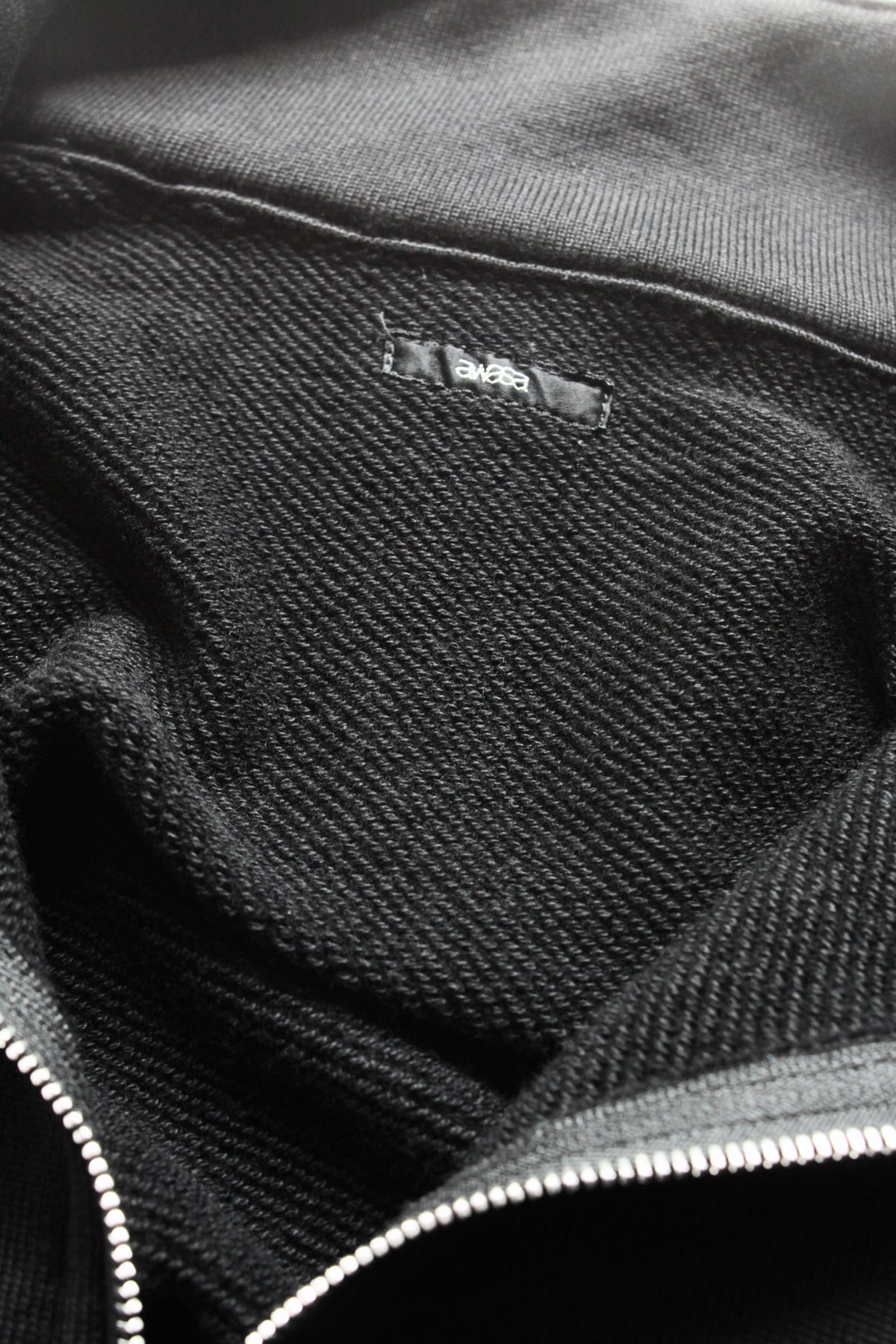 awasa /supima aging cotton half zip sweat