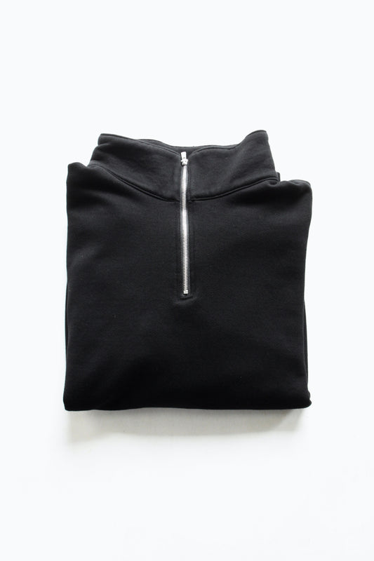awasa /supima aging cotton half zip sweat