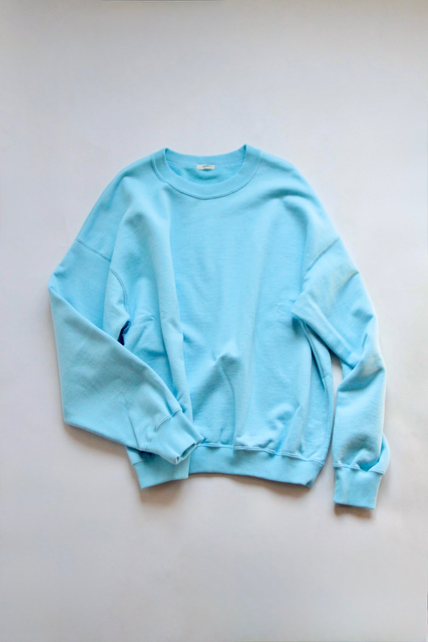 awasa /supima aging cotton crew neck sweatshirt