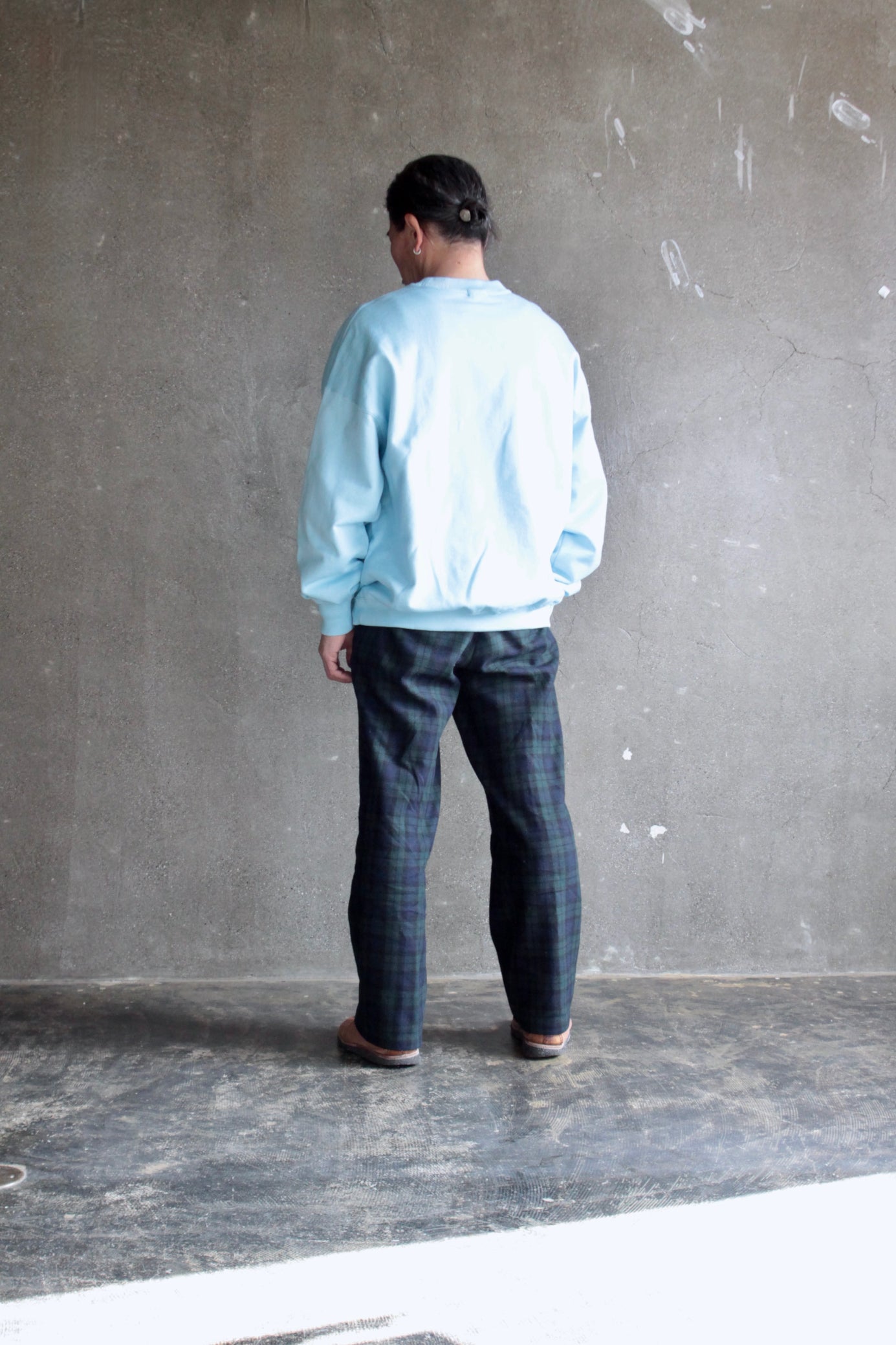 awasa /supima aging cotton crew neck sweatshirt