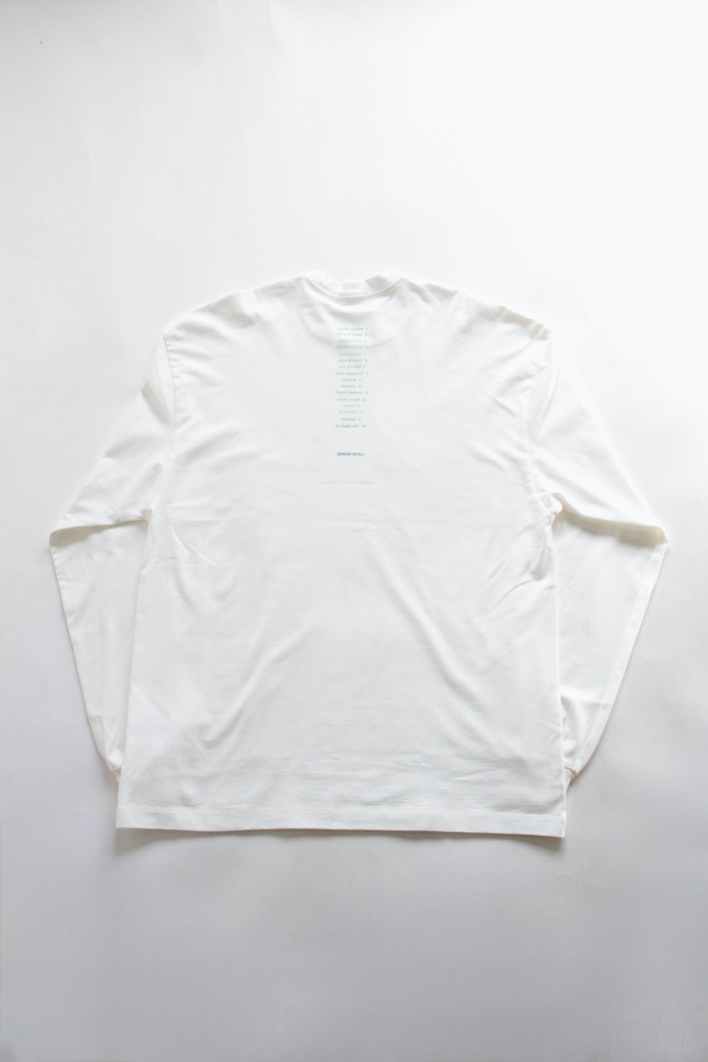 awasa / "LOVE HORSE" print long sleeve t-shirts