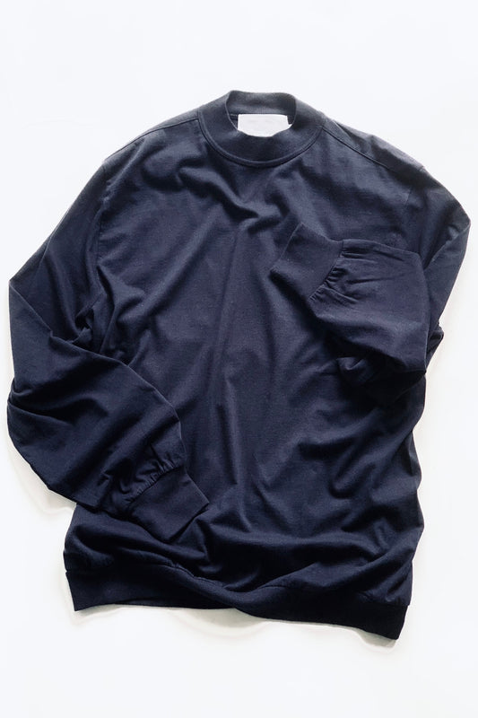 K.ITO / COTTON CASHMERE MOCK NECK L/S-T