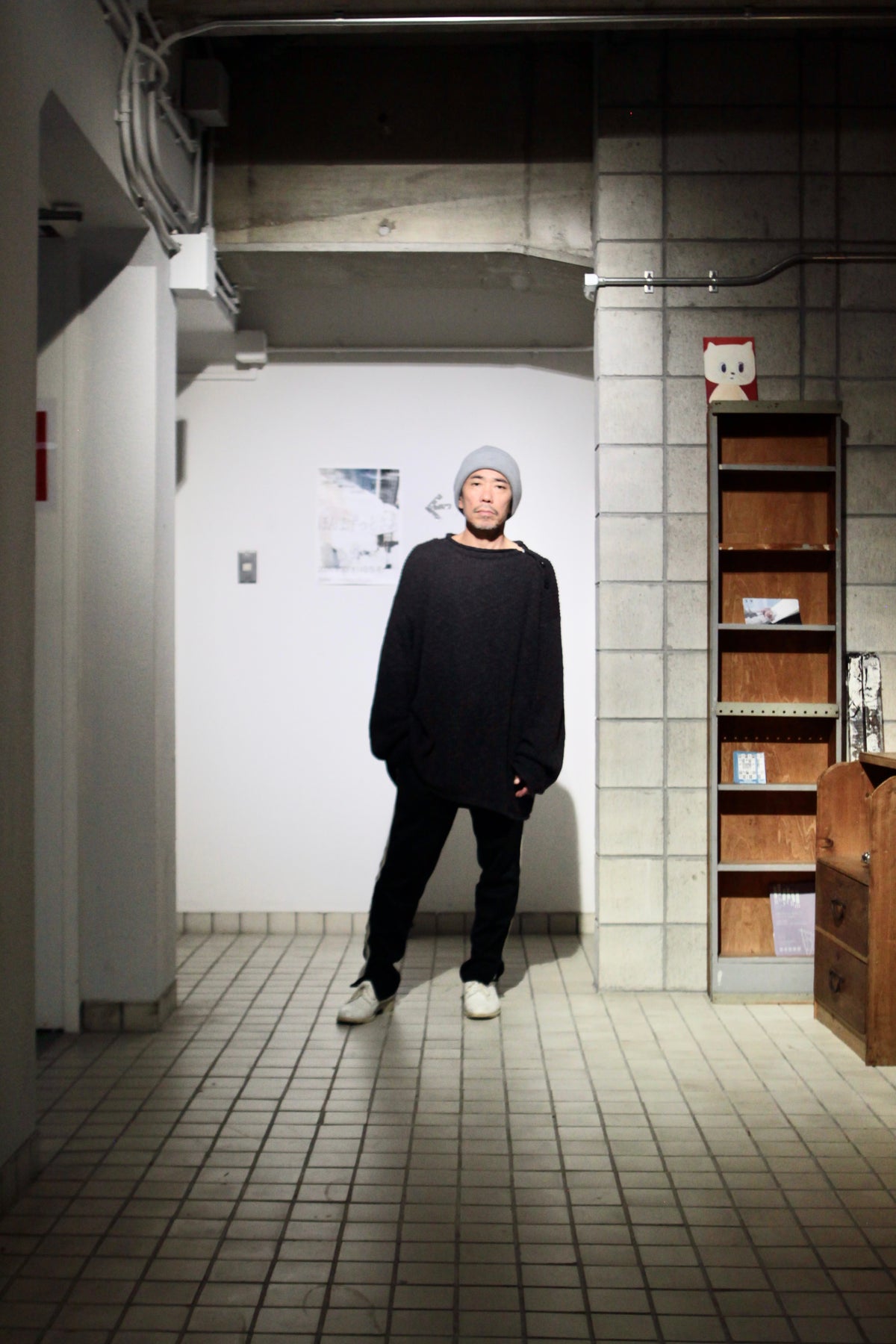 nakedgauze / COTTON LINEN LOOSE FIT SWEATER