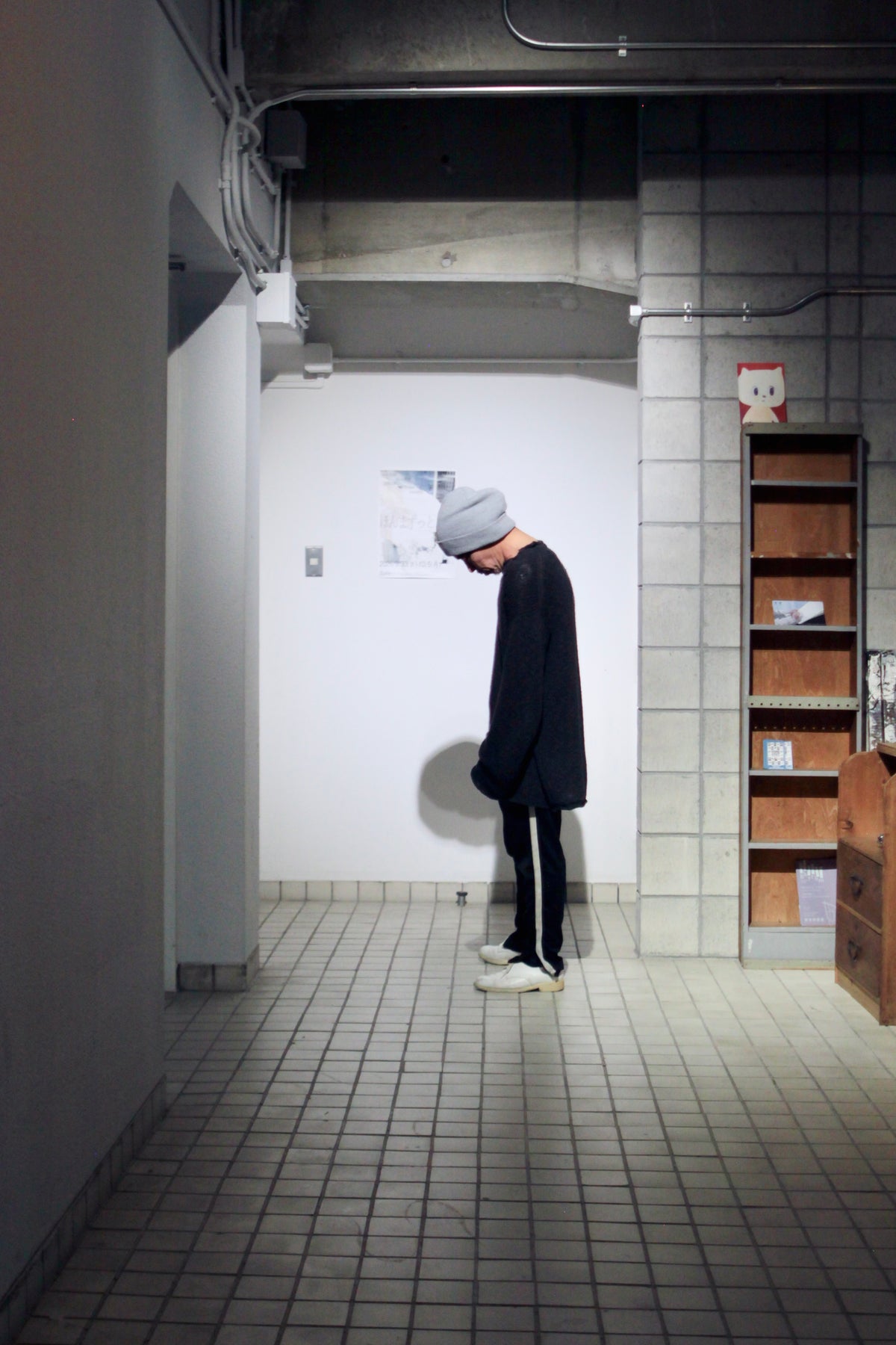 nakedgauze / COTTON LINEN LOOSE FIT SWEATER