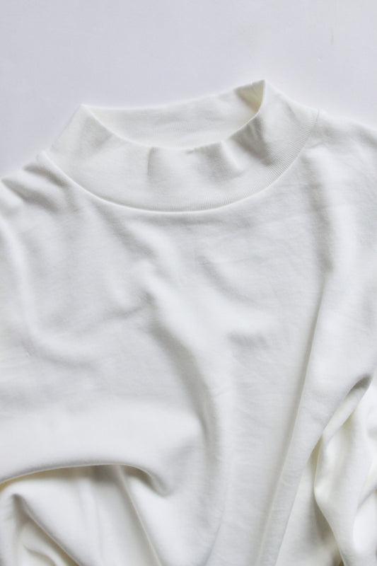 awasa /supima aging cotton smooth mock neck