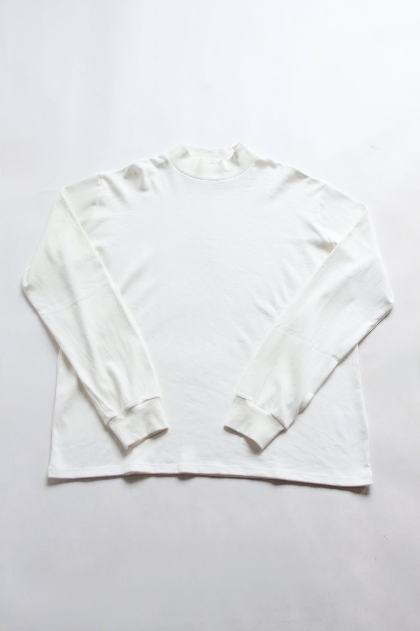 awasa /supima aging cotton smooth mock neck