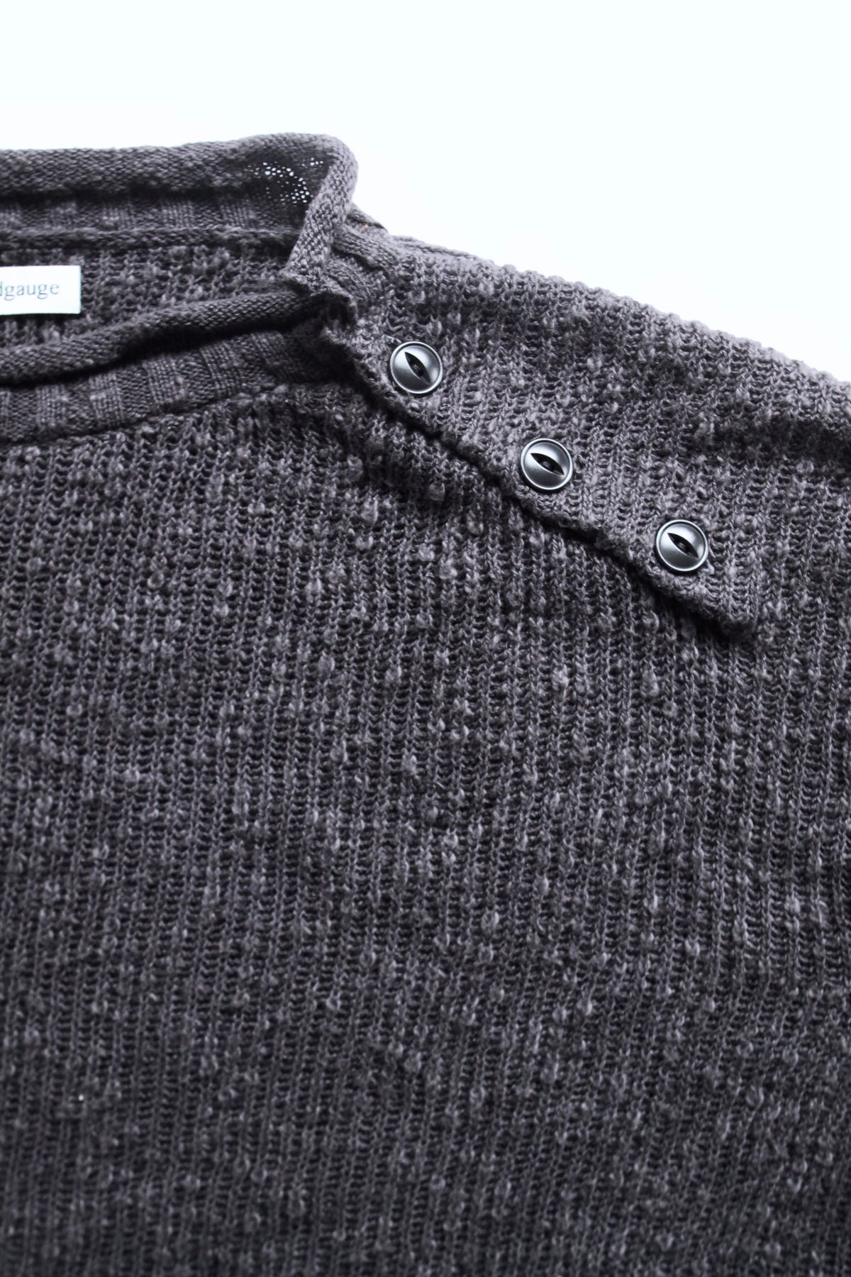 nakedgauze / COTTON LINEN LOOSE FIT SWEATER