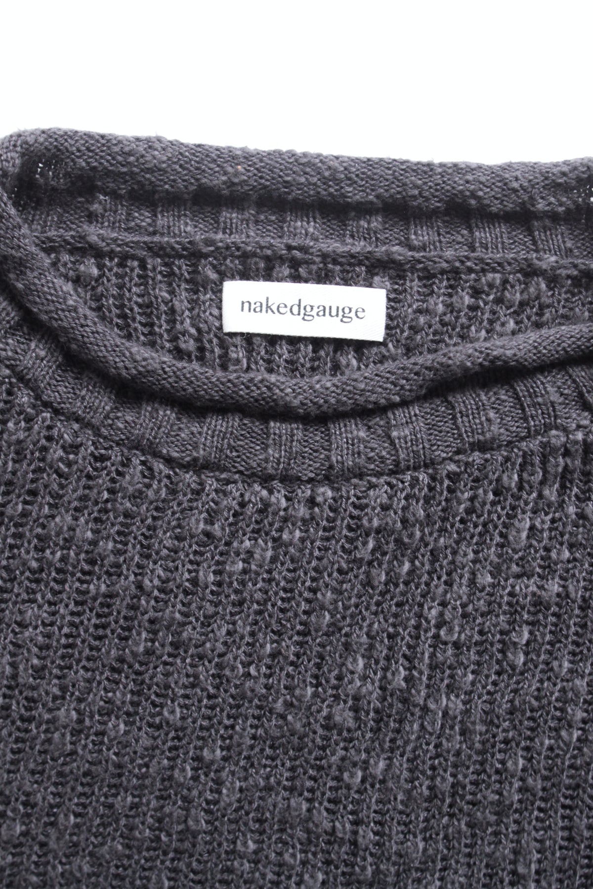 nakedgauze / COTTON LINEN LOOSE FIT SWEATER
