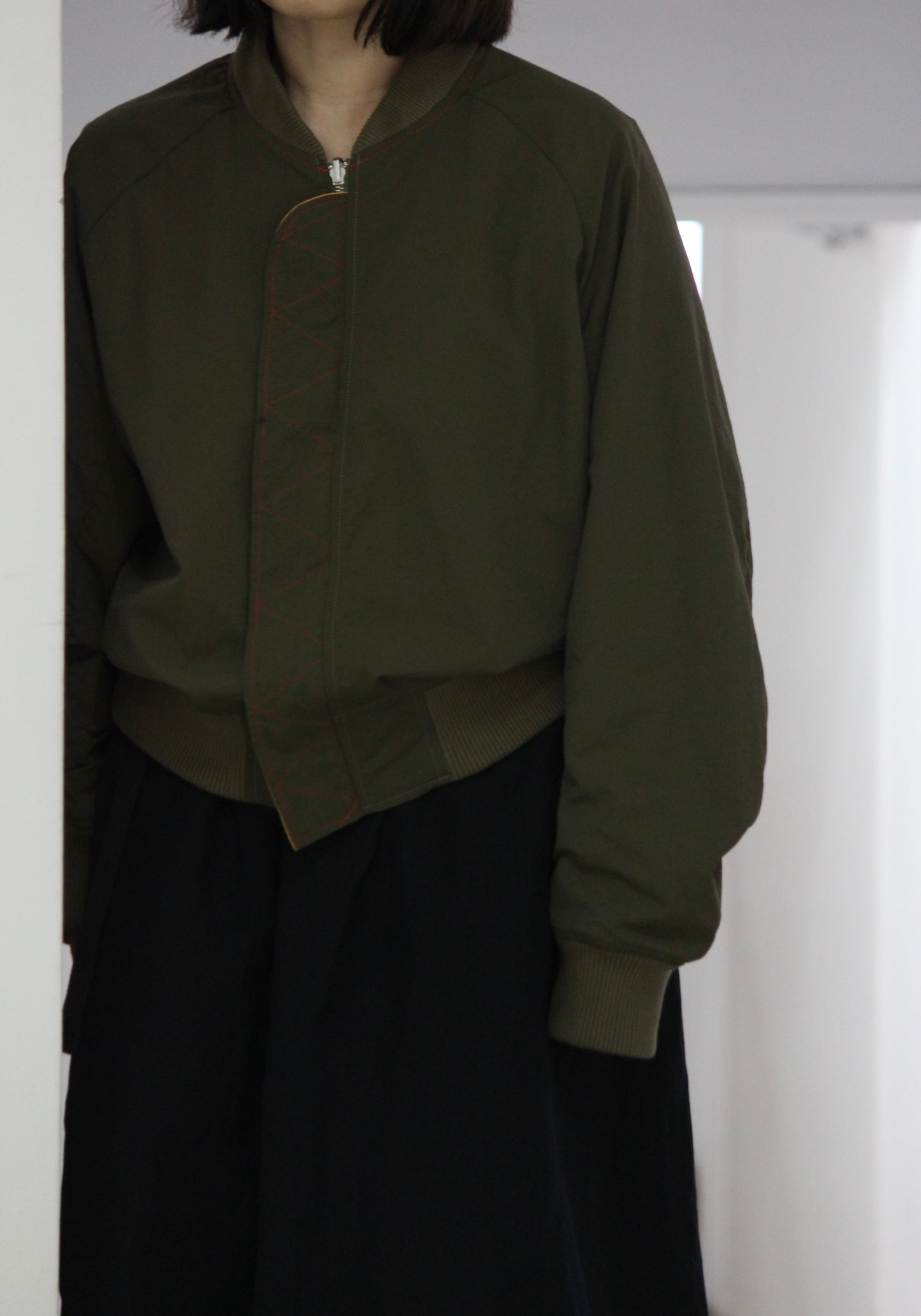 Fluss / SHEER NYLON FLIGHT BLOUSON