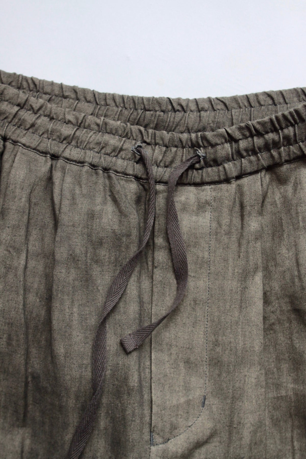nakedgauze / SUMI LINEN WIDE EASY CARGO PANTS