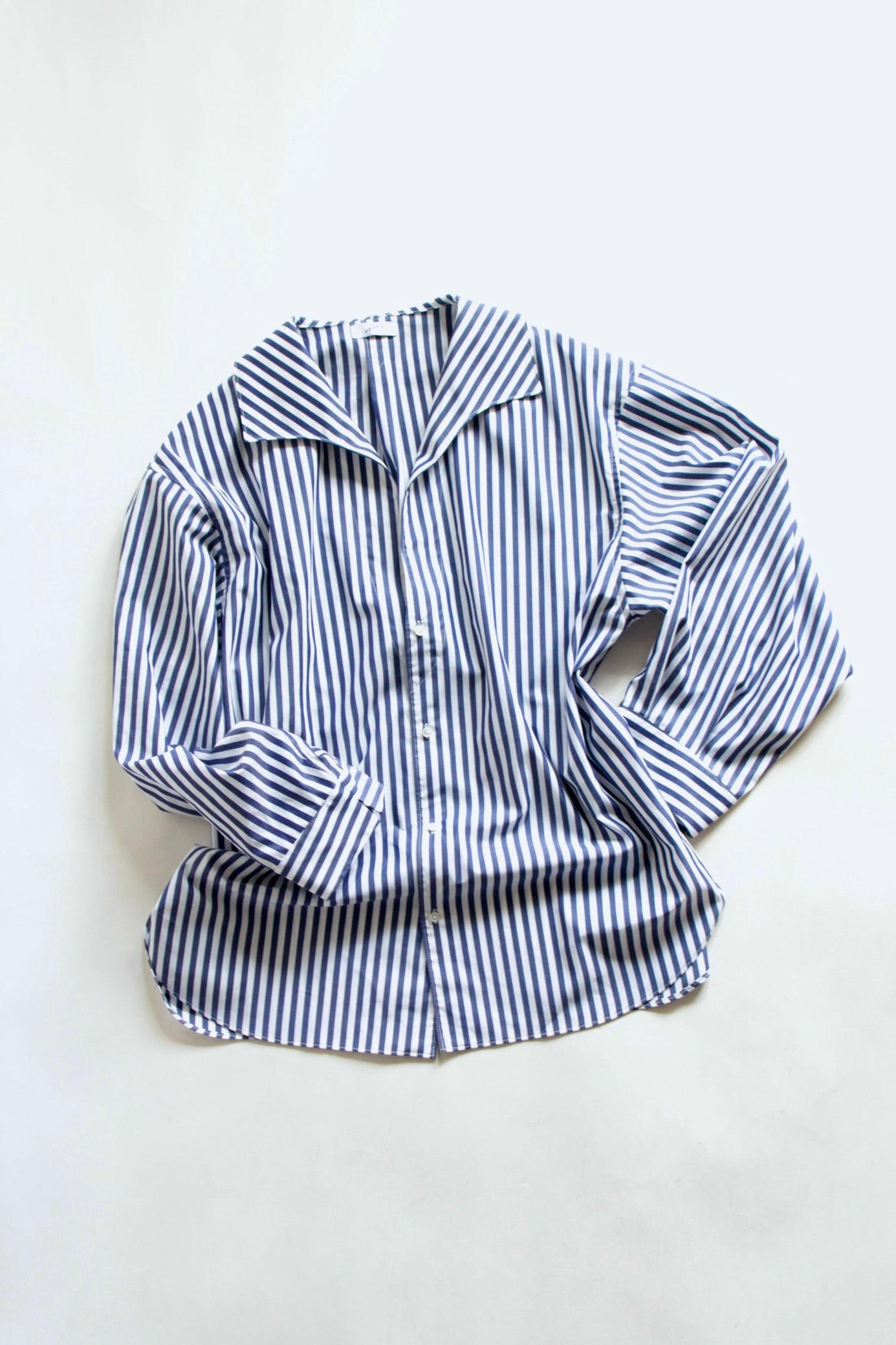 METHO / Open collar flat shirt