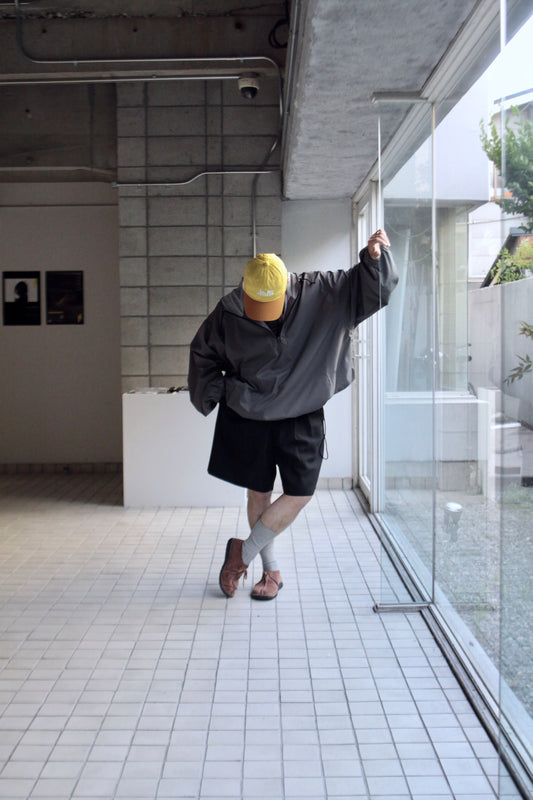 awasa / vintage wool amunzen wide easy shorts