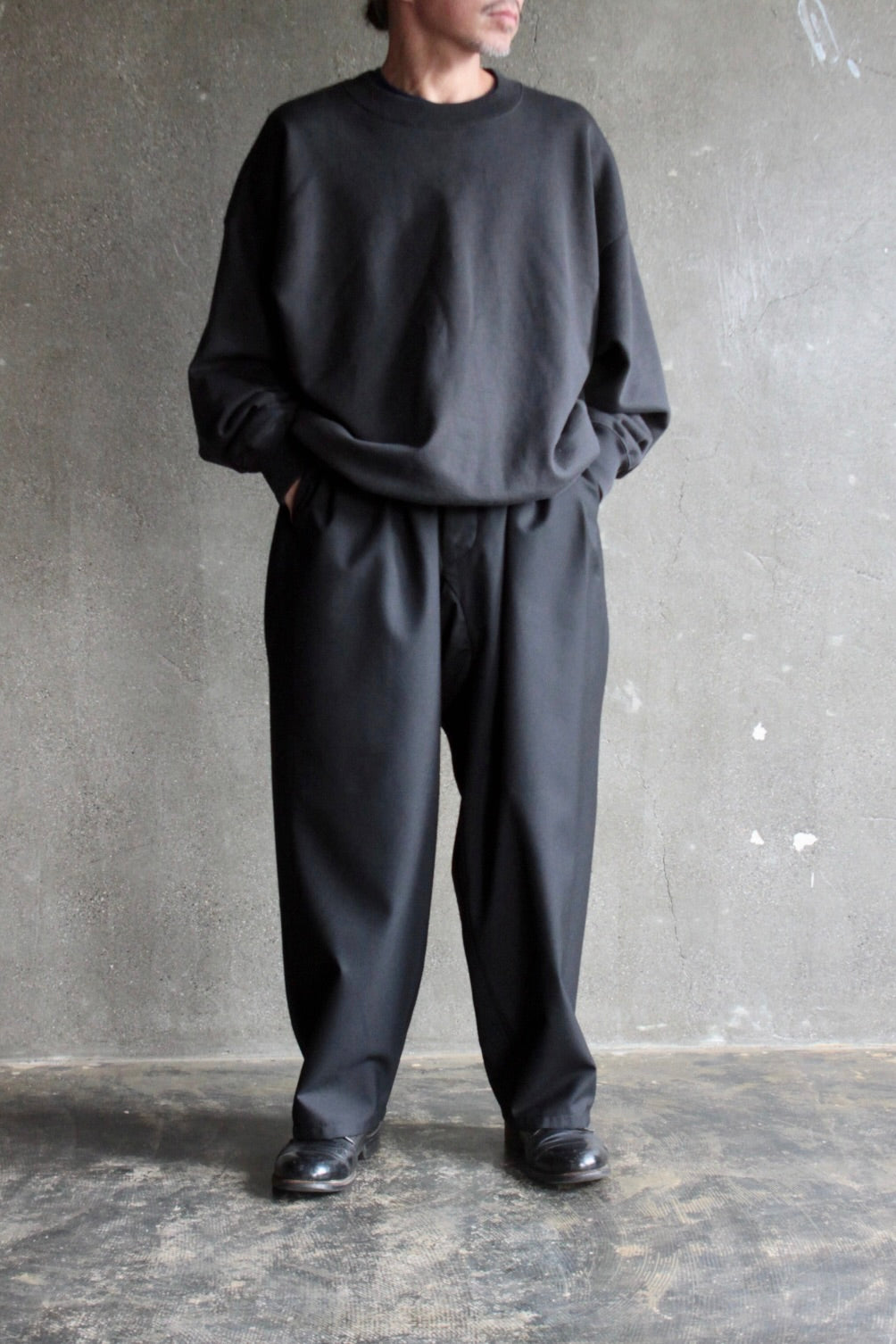 awasa /supima aging cotton crew neck sweatshirt