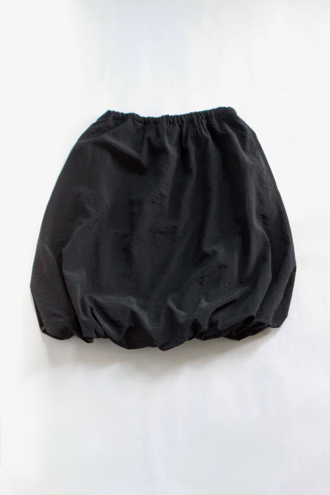 awasa /nylon silk bubble hem skirt