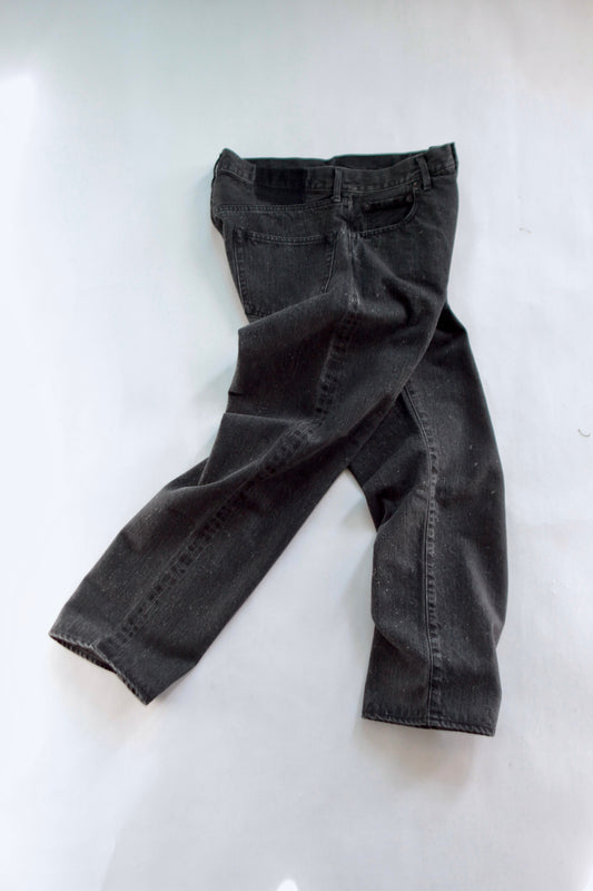 awasa / 5-pocket tapered distressed denim