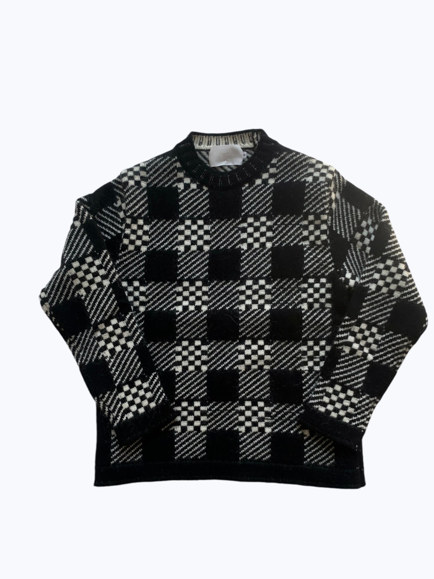 K.ITO /GEOMETRIC PATARN CREWNECK KNIT