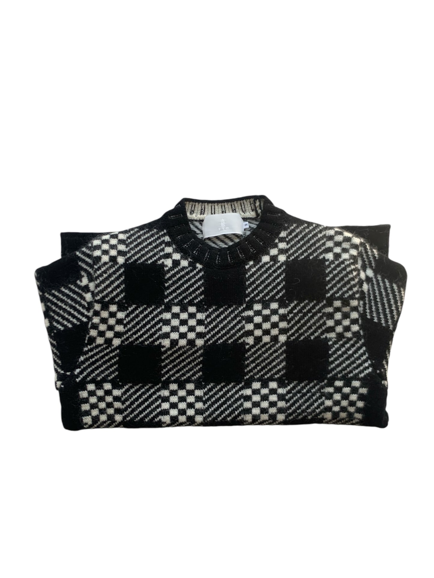 K.ITO /GEOMETRIC PATARN CREWNECK KNIT