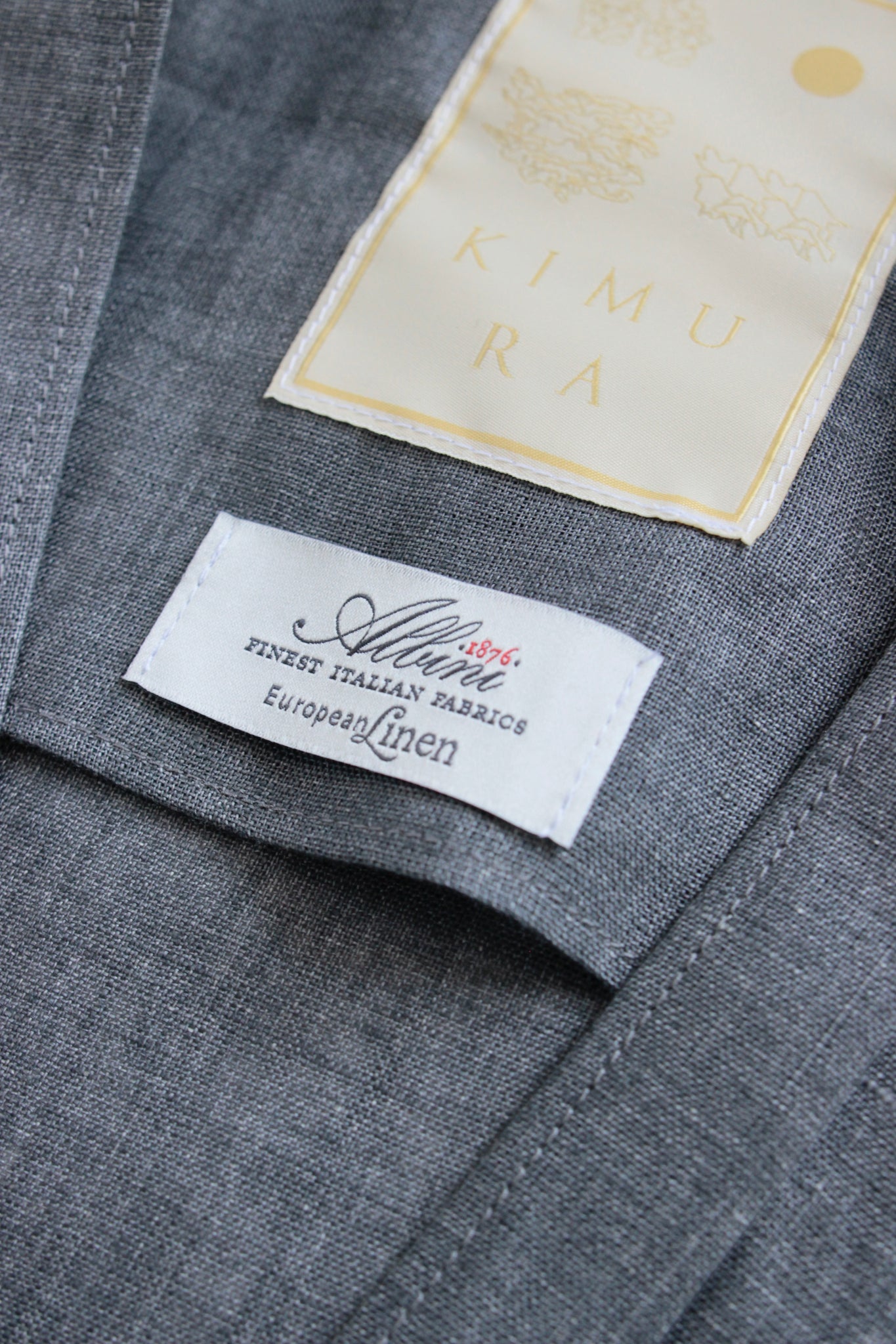 KIMURA / narrowing cardigan Albini linen